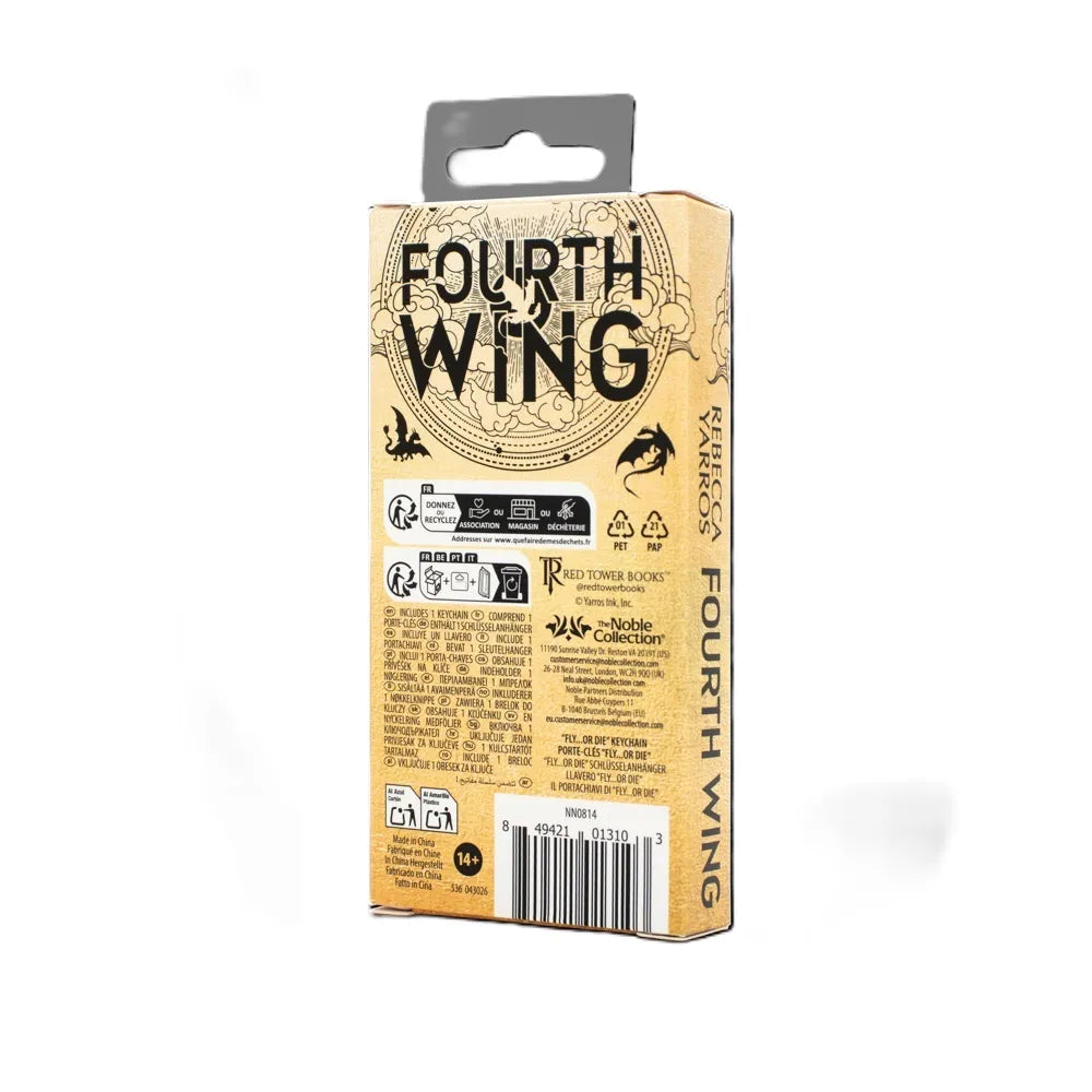 FOURTH WING FLY OR DIE KEYCHAIN