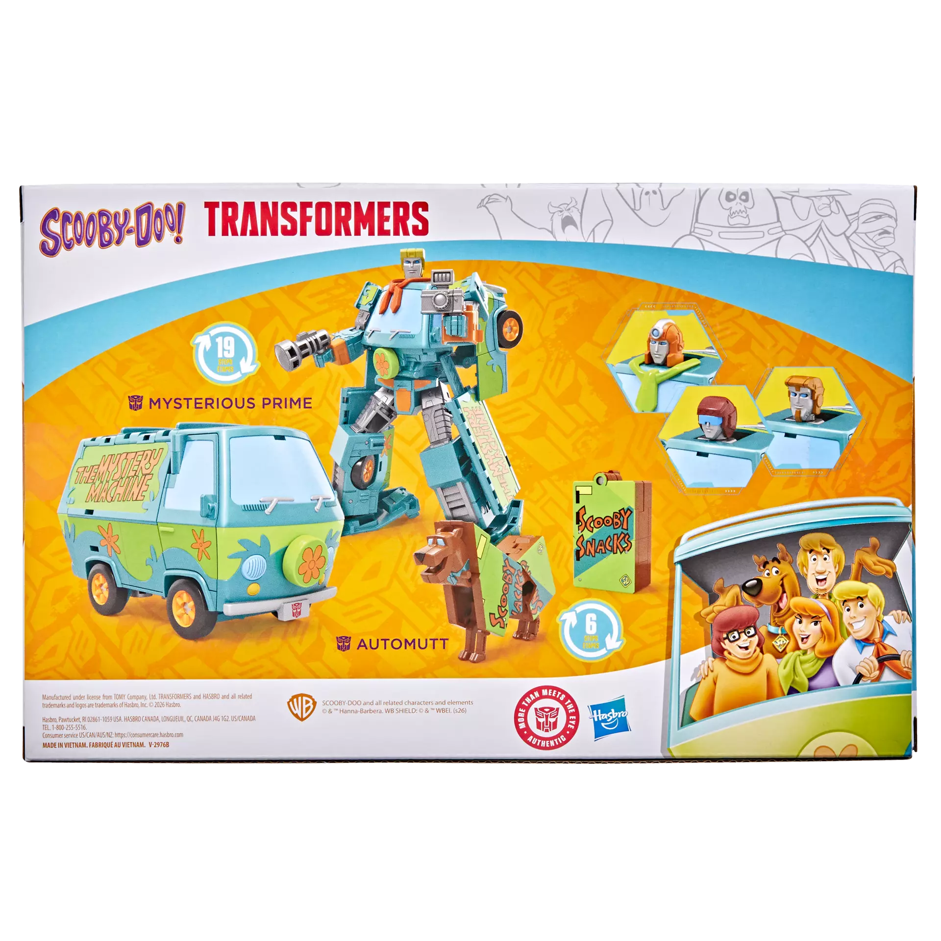 TRANSFORMERS SCOOBY DOO MYSTERIOUS PRIME AND AUTOMUTT ACTION FIGURE
