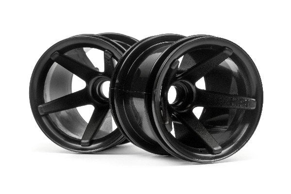 Super Star Mt Wheels Front (Black/2.2In/2Pcs)