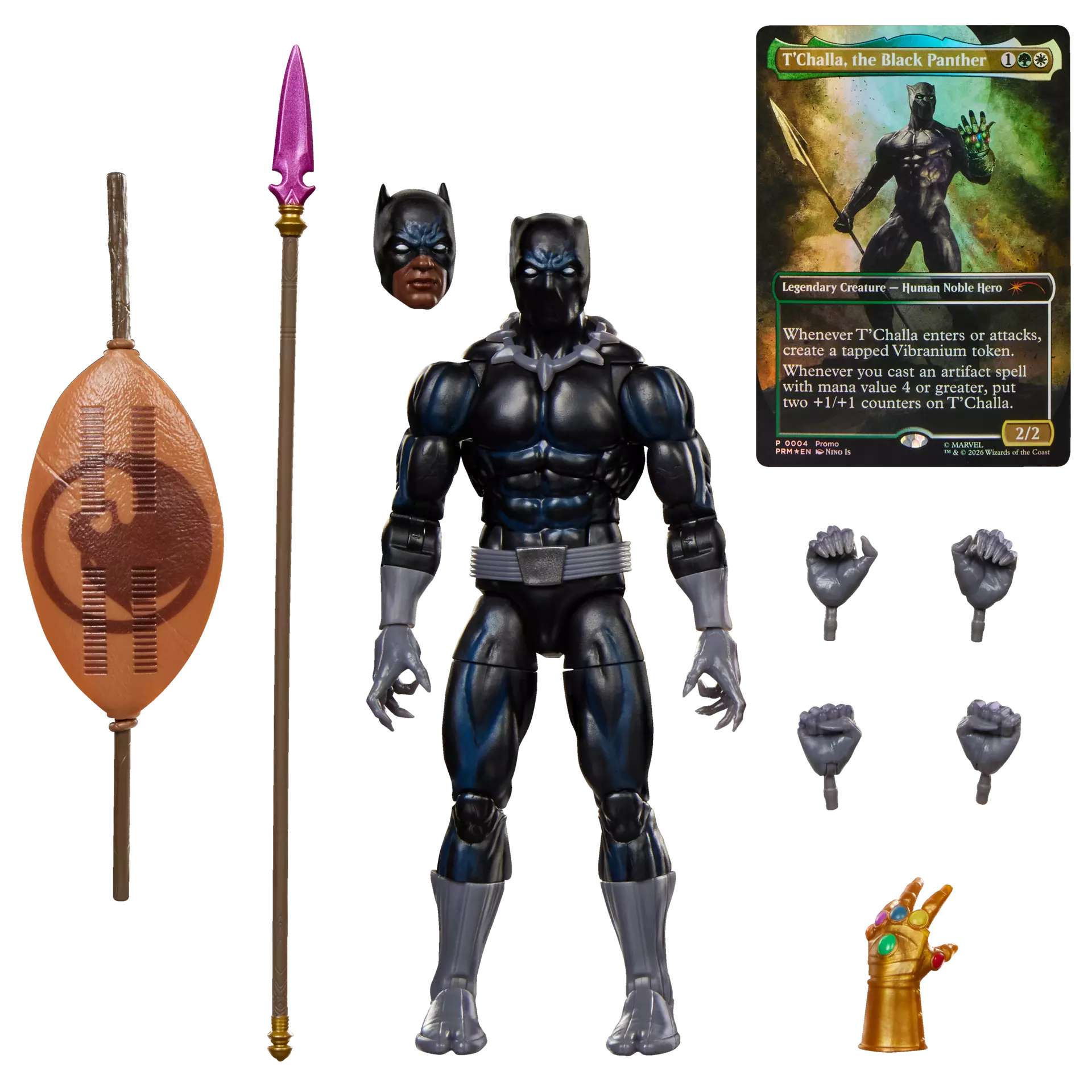 MARVEL LEGENDS MAGIC THE GATHERING BLACK PANTHER ACTION FIGURE