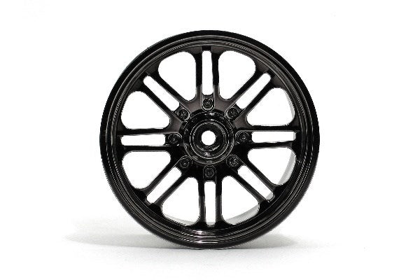 8 Spoke Wheel Black Chrome (83X56Mm/2Pcs)