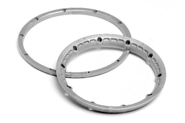 Heavy Duty Wheel Bead Lock Rings Silver F. 2 Whl