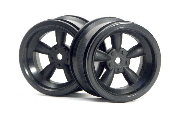 Vintage 5 Spoke Wheel 31Mm (Wide) Black 6Mm Offset