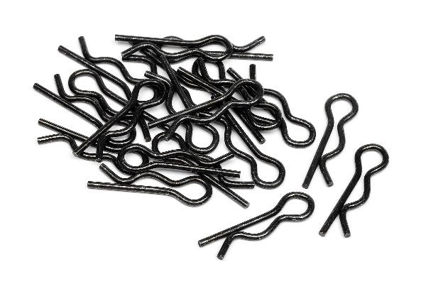 Body Clip (6Mm/Black/20Pcs)