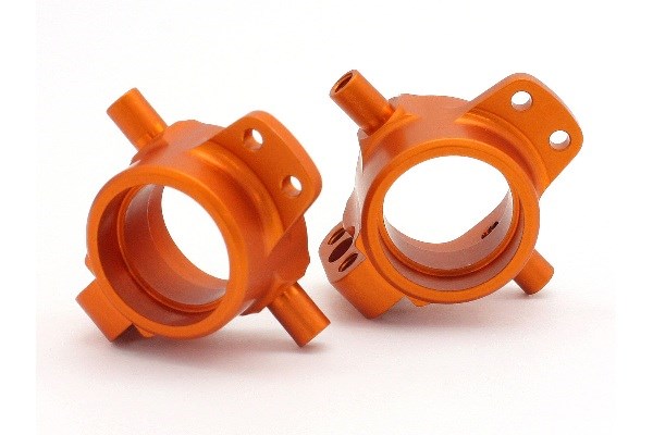 Hd Aluminum Front Hub Carrier (Orange/2Pcs)