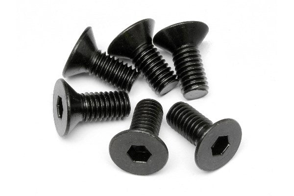 Flat Head Screw M6X14Mm (Hex Socket/6Pcs)