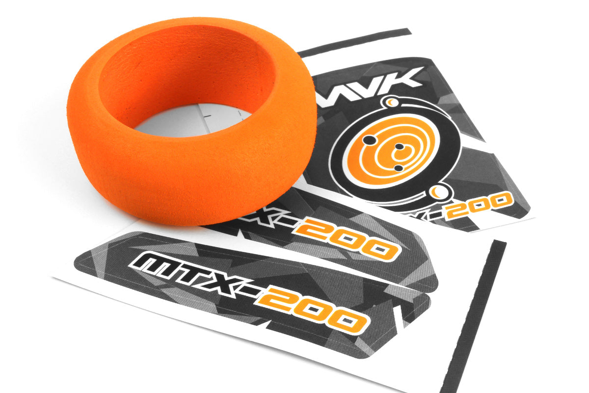 Transmitter Wheel Foam & Decals (Orange)