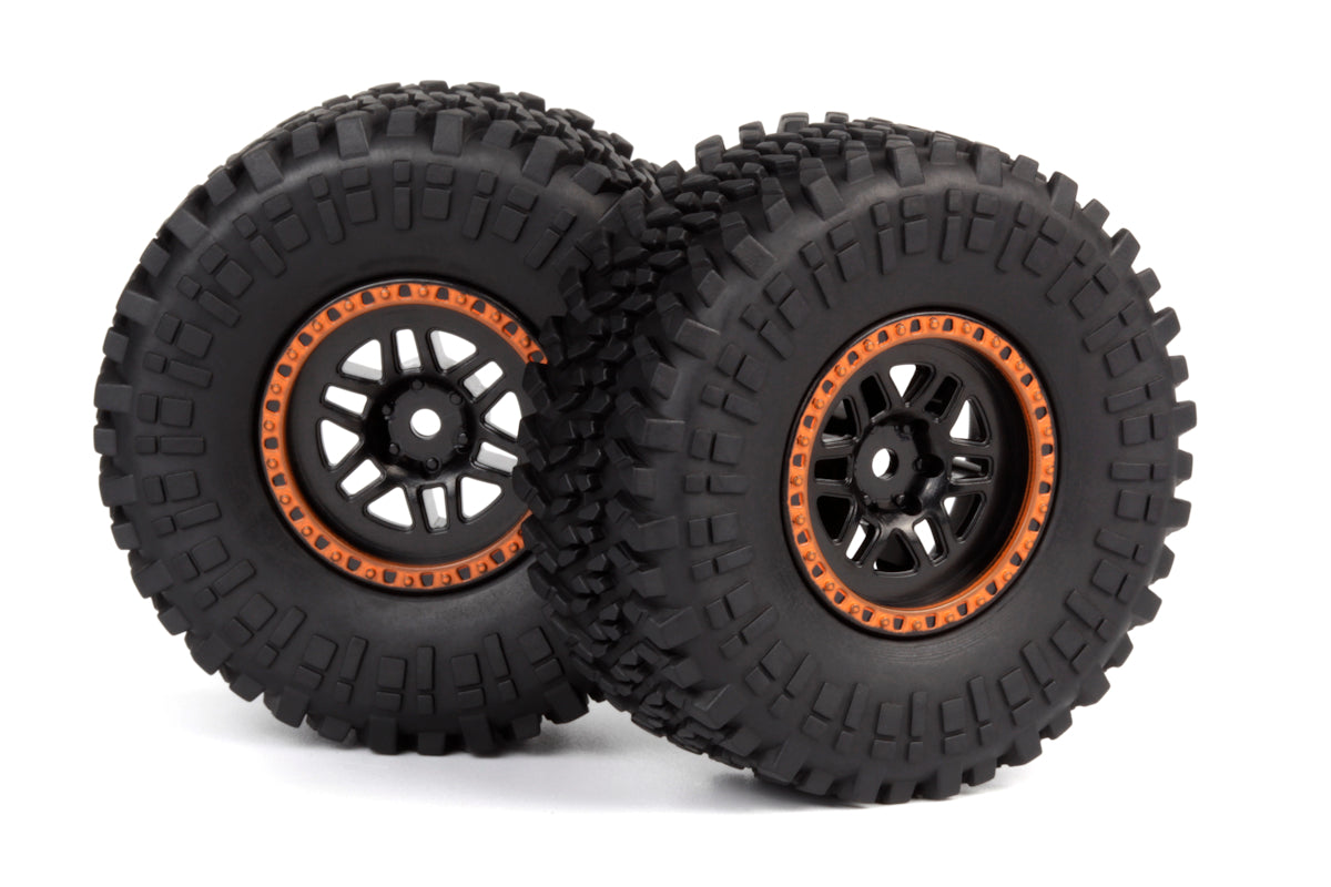 Assembled Wheel & Tyre (Orange/2pcs)