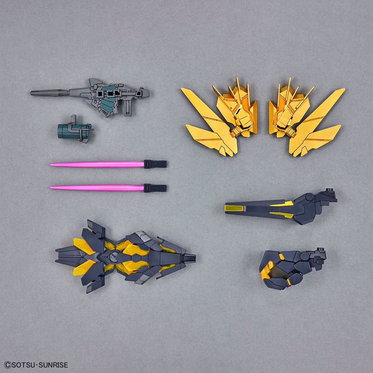 SD Gundam Cross Silhouette Unicorn Gundam 02 Banshee (Destroy Mode) & Banshee Norn Parts Set