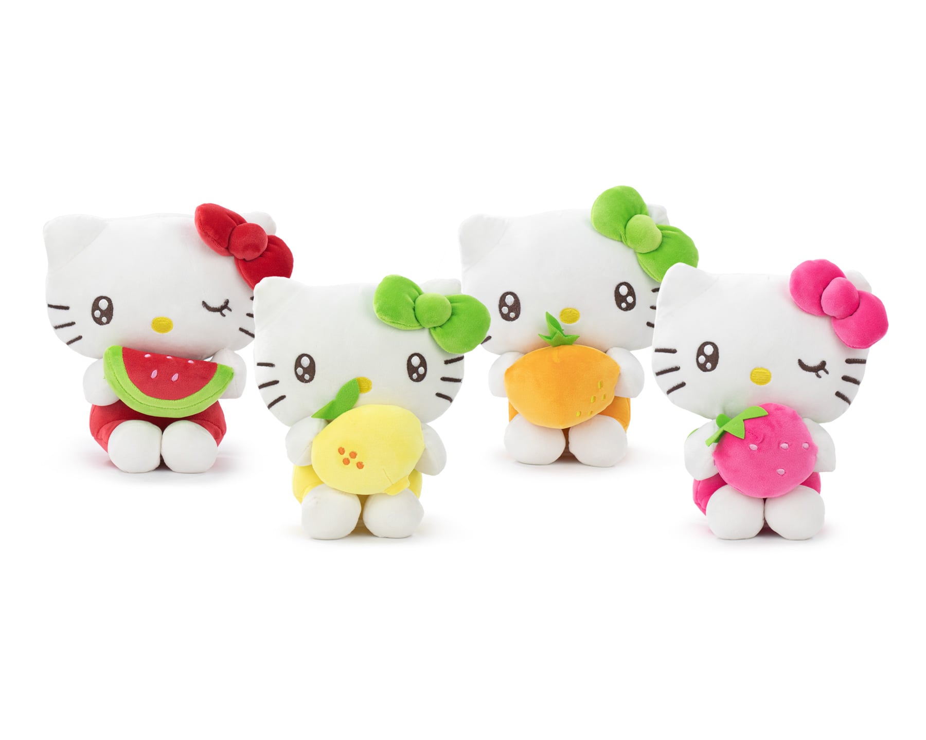 HELLO KITTY - Fruits  - Assortment of 12 Plushs - 4 Models - 22cm