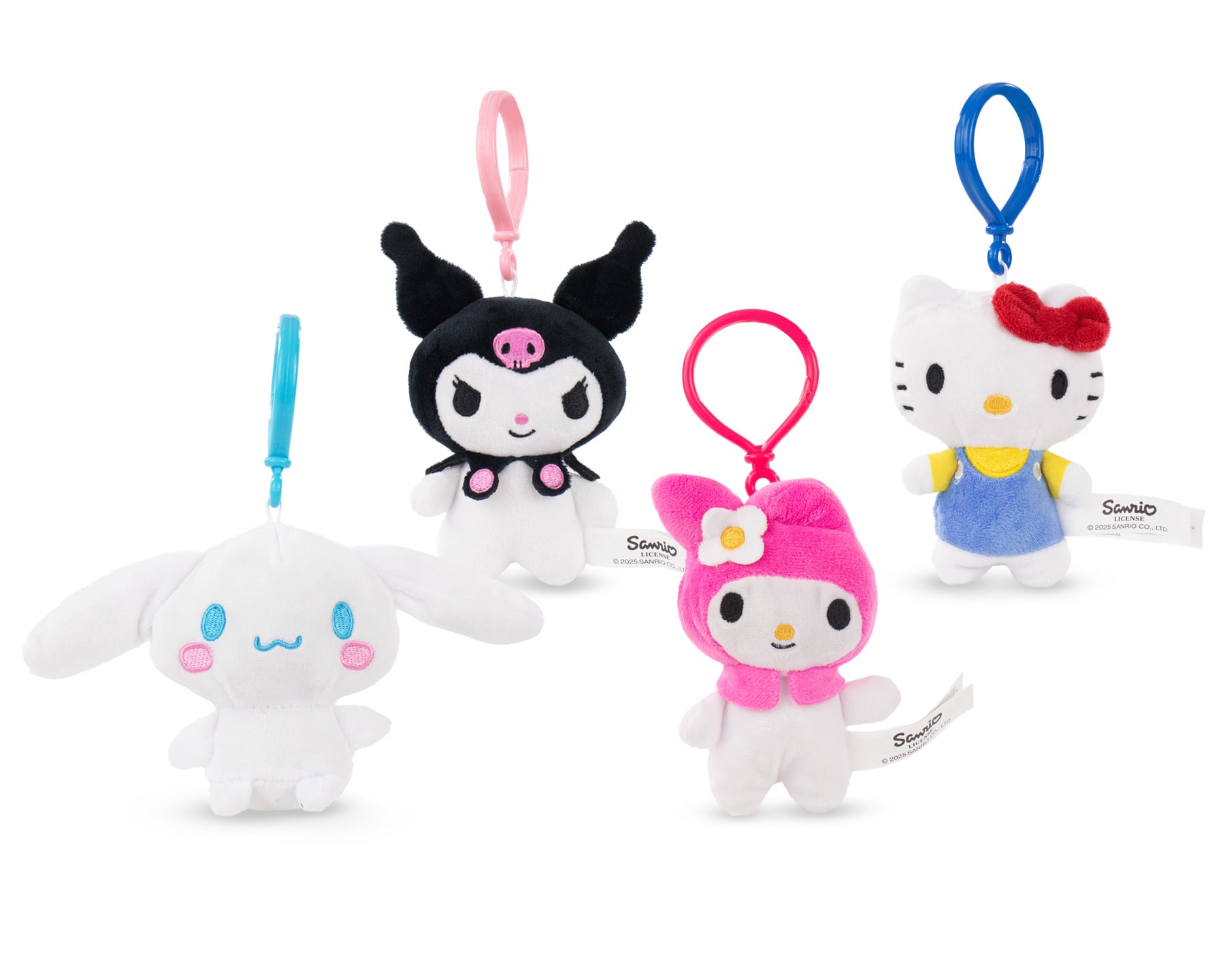 HELLO KITTY & Friends - Assortment of 32 Bag Clips 4 Models - 15cm