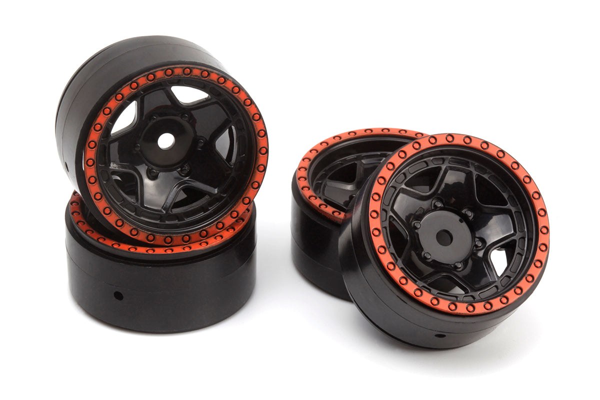 CL-5 Beadlock Wheel 1.2in (Red/4pcs)