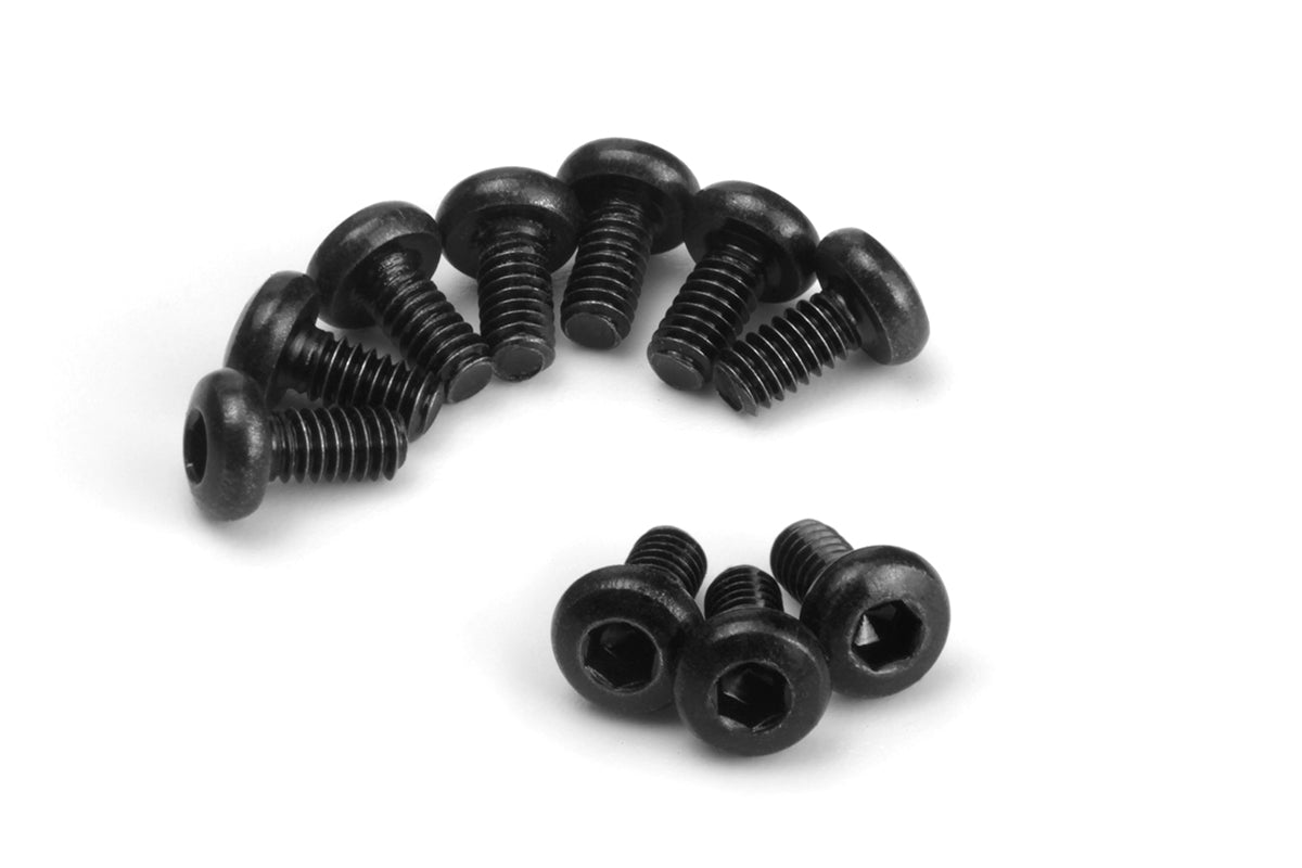 Button Head Screw M2x4mm (Hex Socket/10pcs)