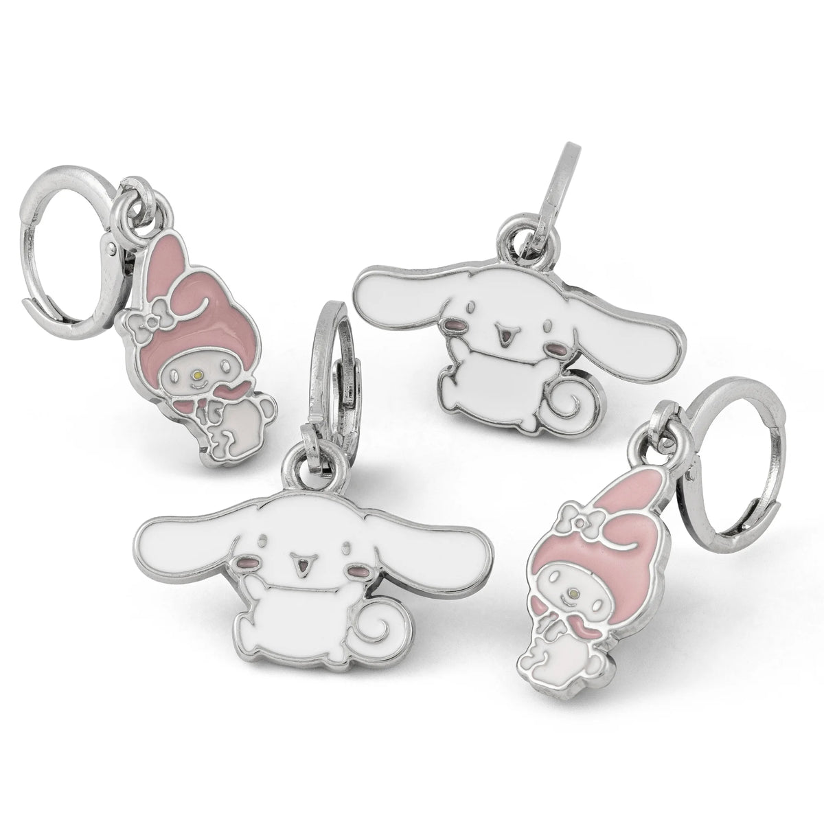 SANRIO - Hello Kitty & My Melody - 2 Pairs of Hanging Earrings