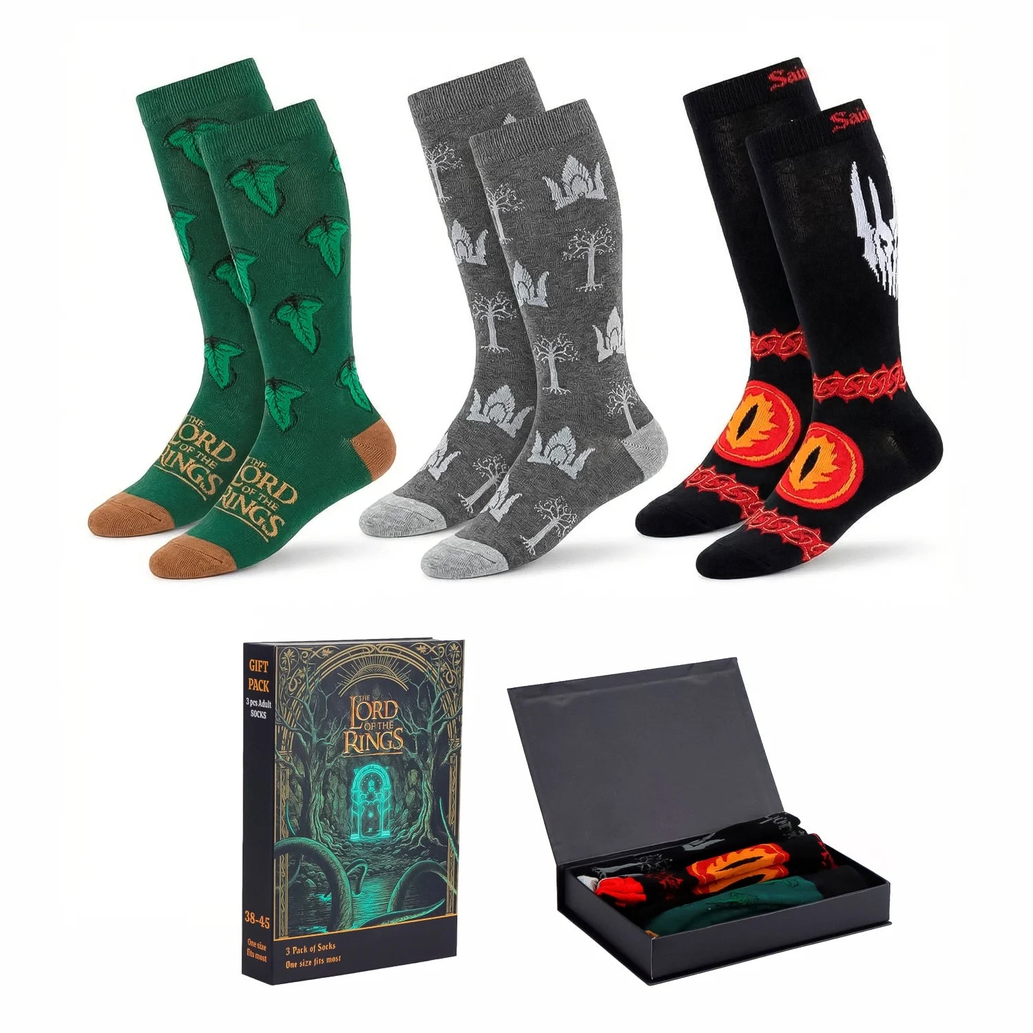 LORD OF THE RINGS - 3 Pairs socks Pack (Taille 38-45)