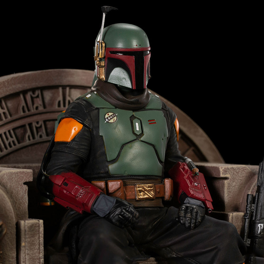 Iron Studios Star Wars - Boba Fett on Throne Statue Delux Art Scale 1/10