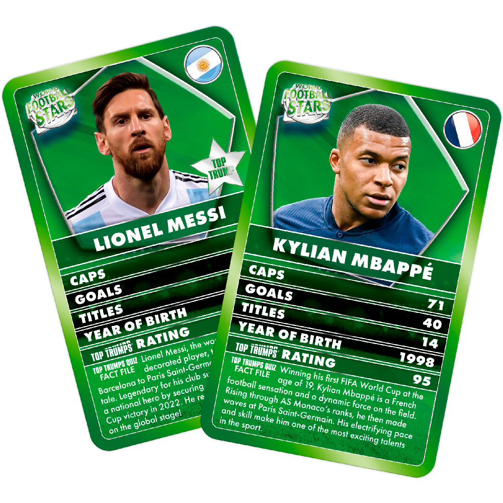 Winning Moves World Football Stars -(Green) English Top Trumps