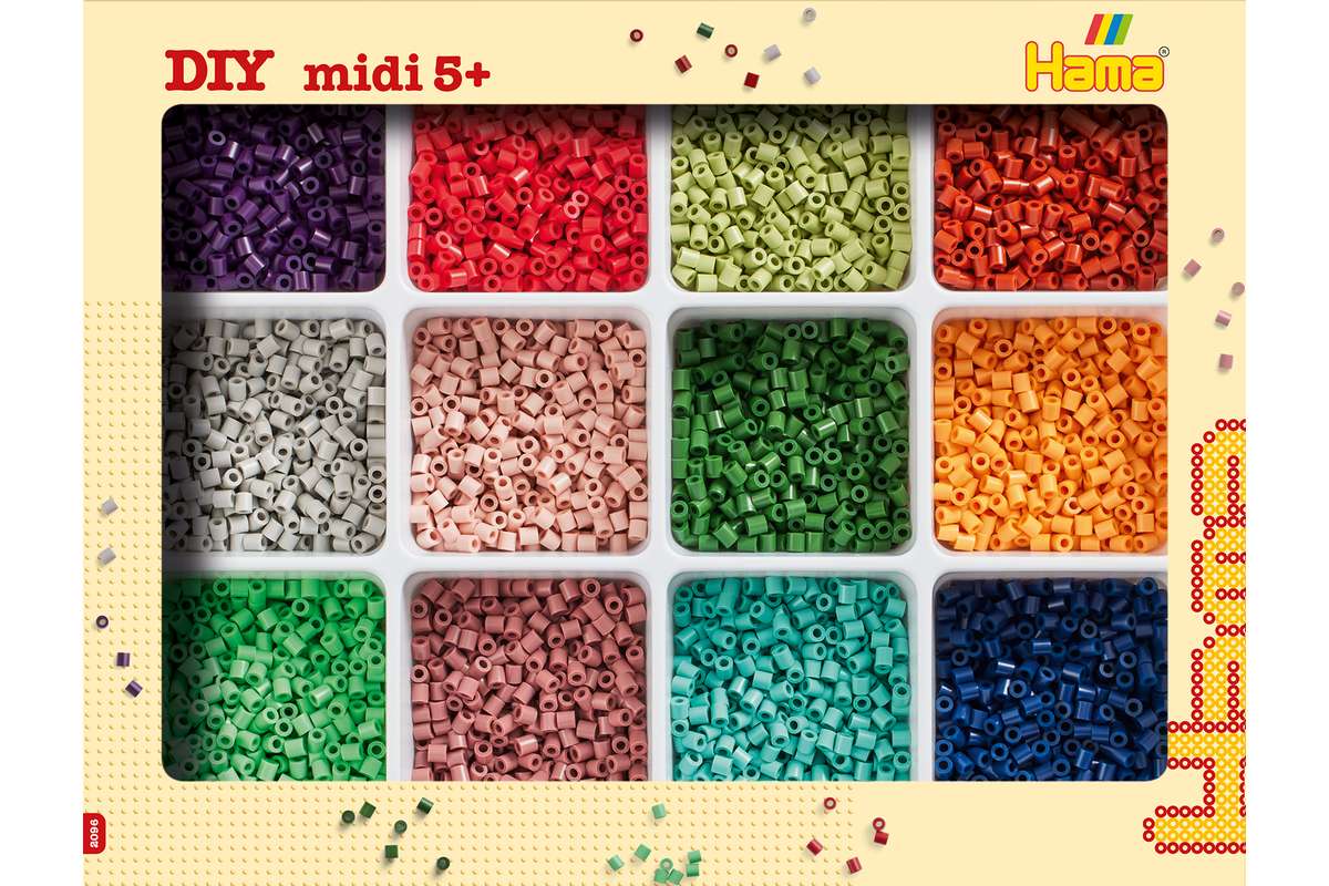 Hama midi beads and storage, new 2025