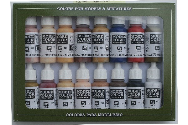 Model Color set 'face/skinetones' 16 colors