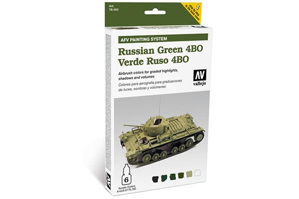 Model Air set AFV Russian green 4BO 6x8ml