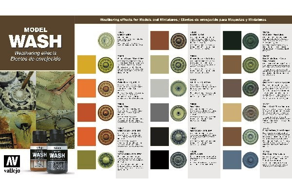 Color chart Model Color Wash