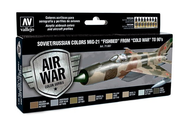 Soviet/Russian colors MiG-21 'Fishbed' 8x17ml