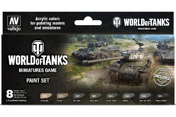 World of Tanks - Miniatures game paint set 8 color