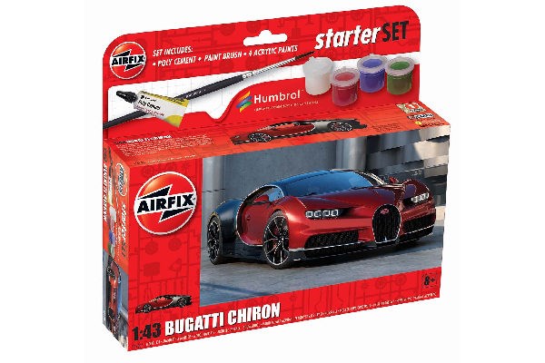 Small Starter Set 1:43 Bugatti Chiron, new