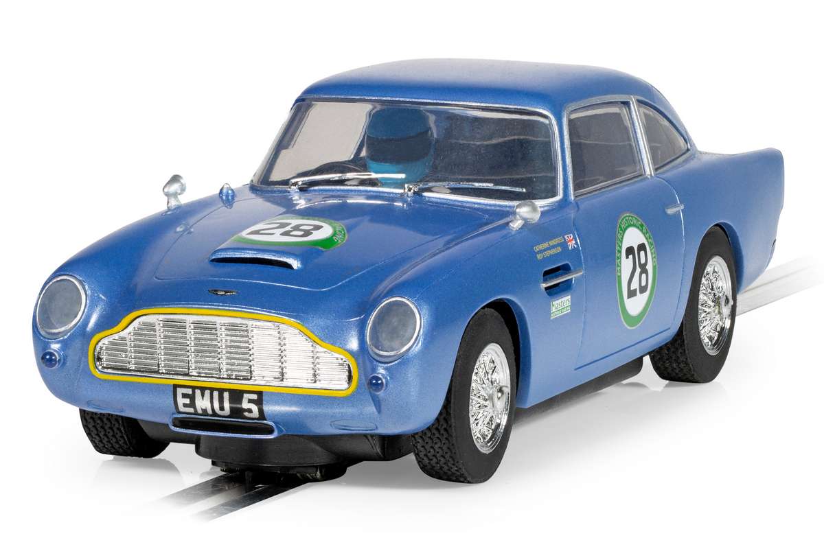 Aston Martin DB5, blue/yellow,  Historic GT Racing