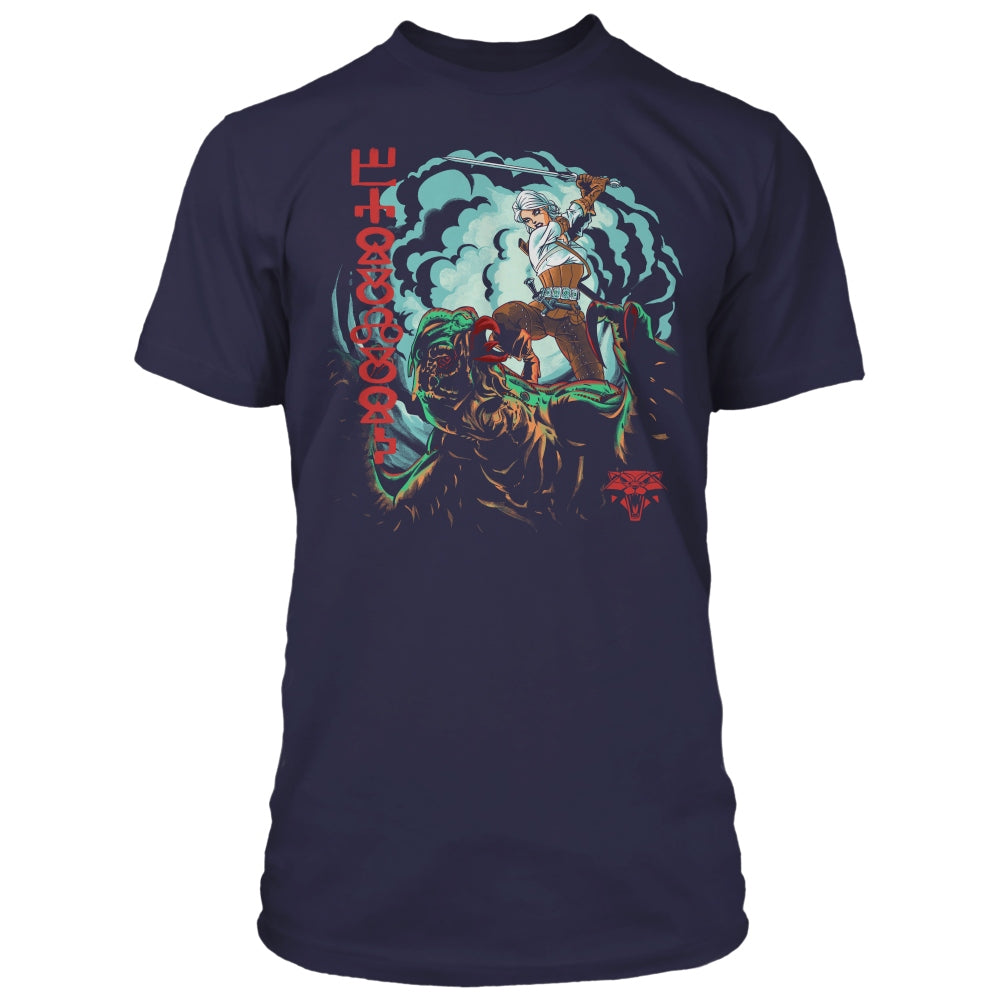 Jinx The Witcher 3 - Slaying the Basilisk T-shirt Navy, S