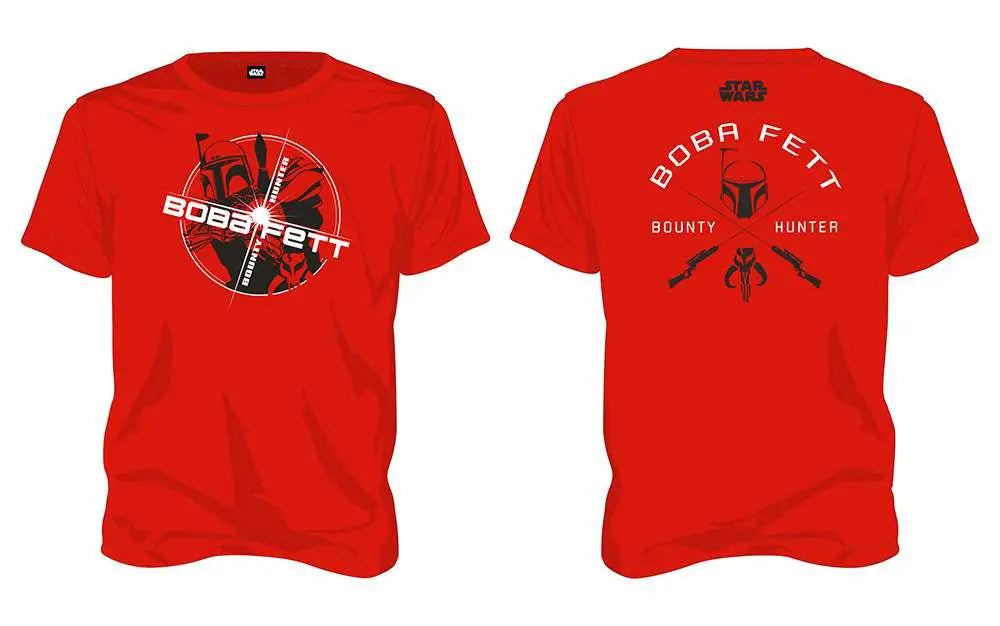 T/S SW BOBA FETT BOUNTY HUNTER RED MEN - M
