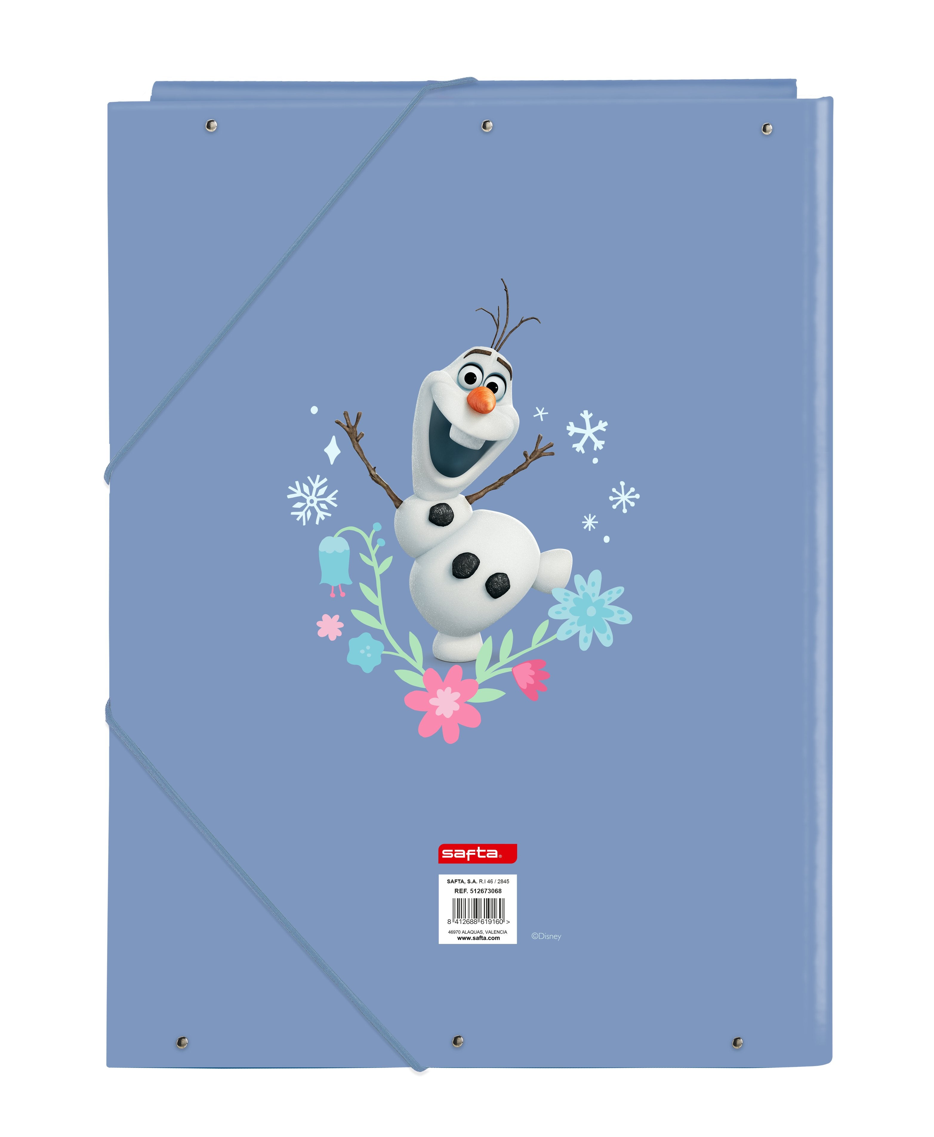 FROZEN - A4 Premium Binder with Flaps & Elastic Band