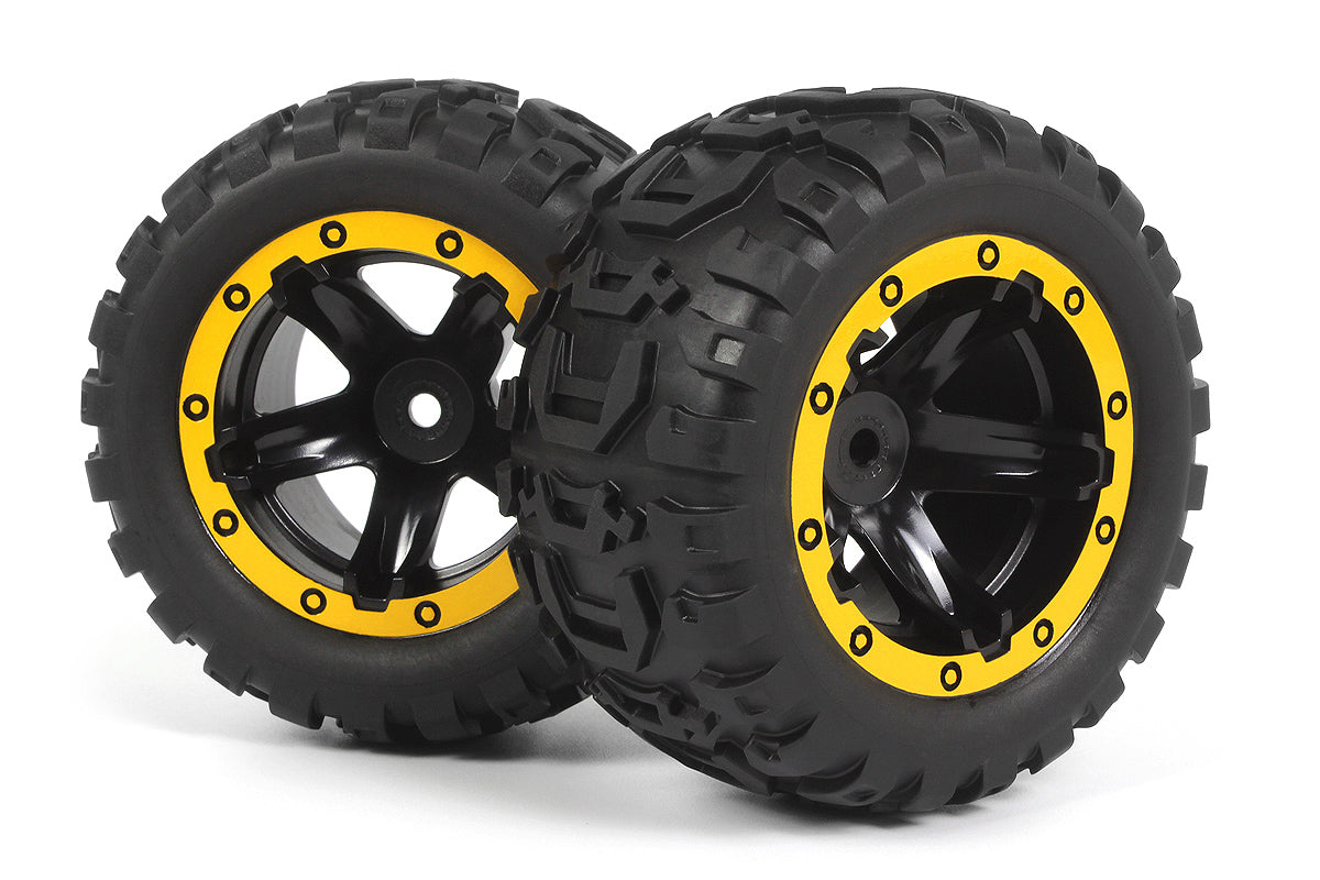 Slyder MT Wheels/Tires Assembled (Black/Yellow)