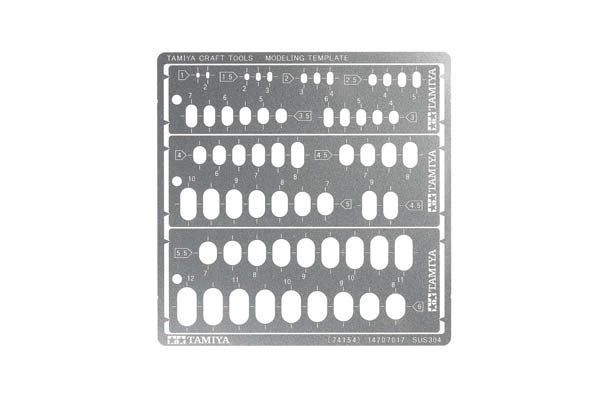 Modeling Template (Rounded Rectangles, 1-6mm)