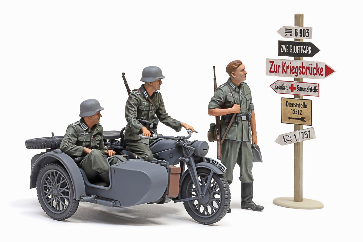 1/35 German KS600 Motorcycle & Sidecar