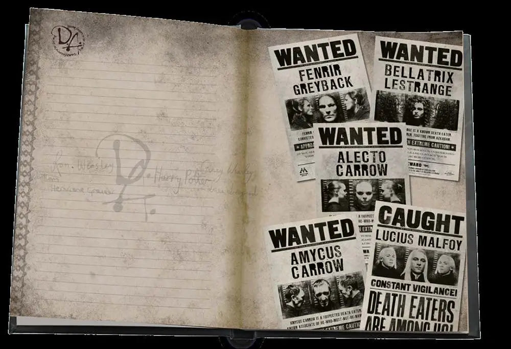 HP DUMBLEDORE ARMY NOTEBOOK W/LIGHT