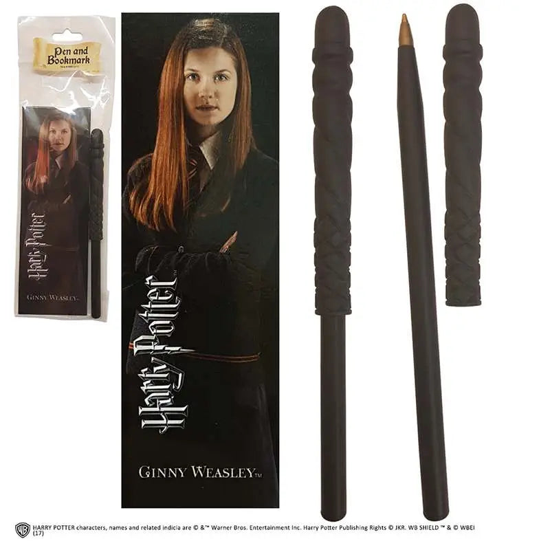 HP GINNY WAND PEN AND BOOKMARK