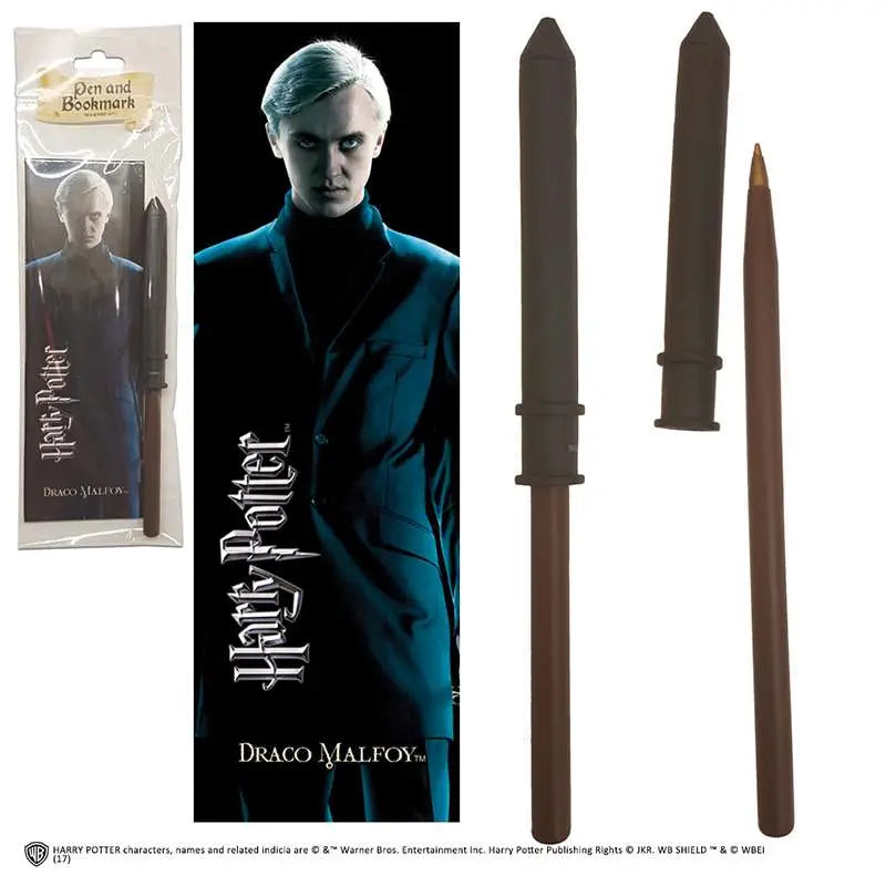 HP DRACO MALFOY WAND PEN AND BOOKMARK