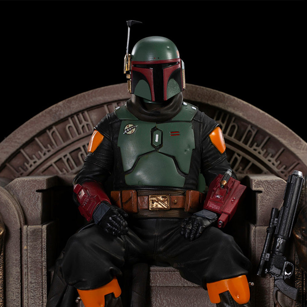 Iron Studios Star Wars - Boba Fett on Throne Statue Delux Art Scale 1/10