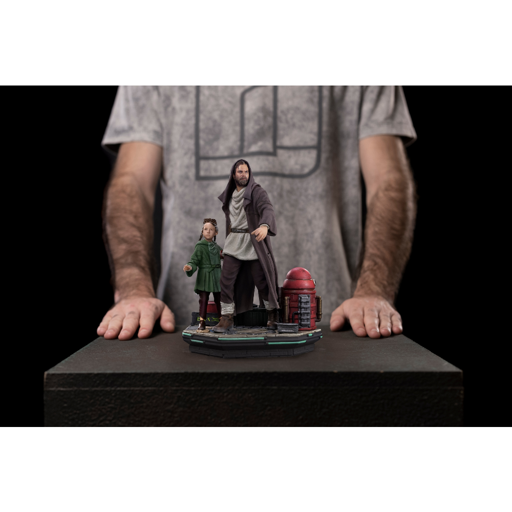 Iron Studios Star Wars - Obi-Wan and Young Leia Statue Deluxe Art Scale 1/10