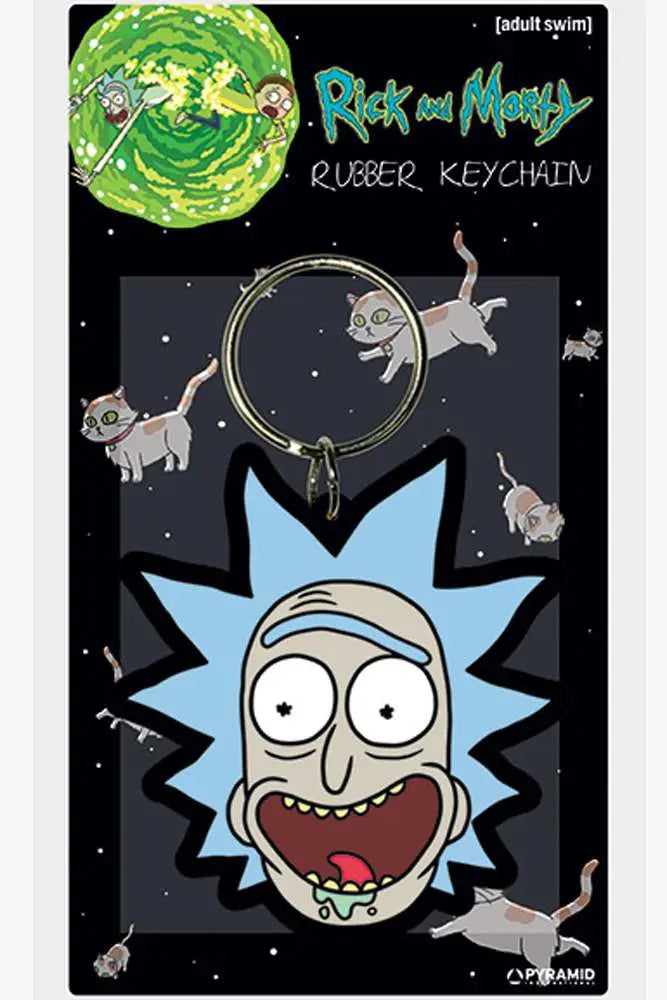 RICK AND MORTY RICK CRAZY SMILE KEYRING