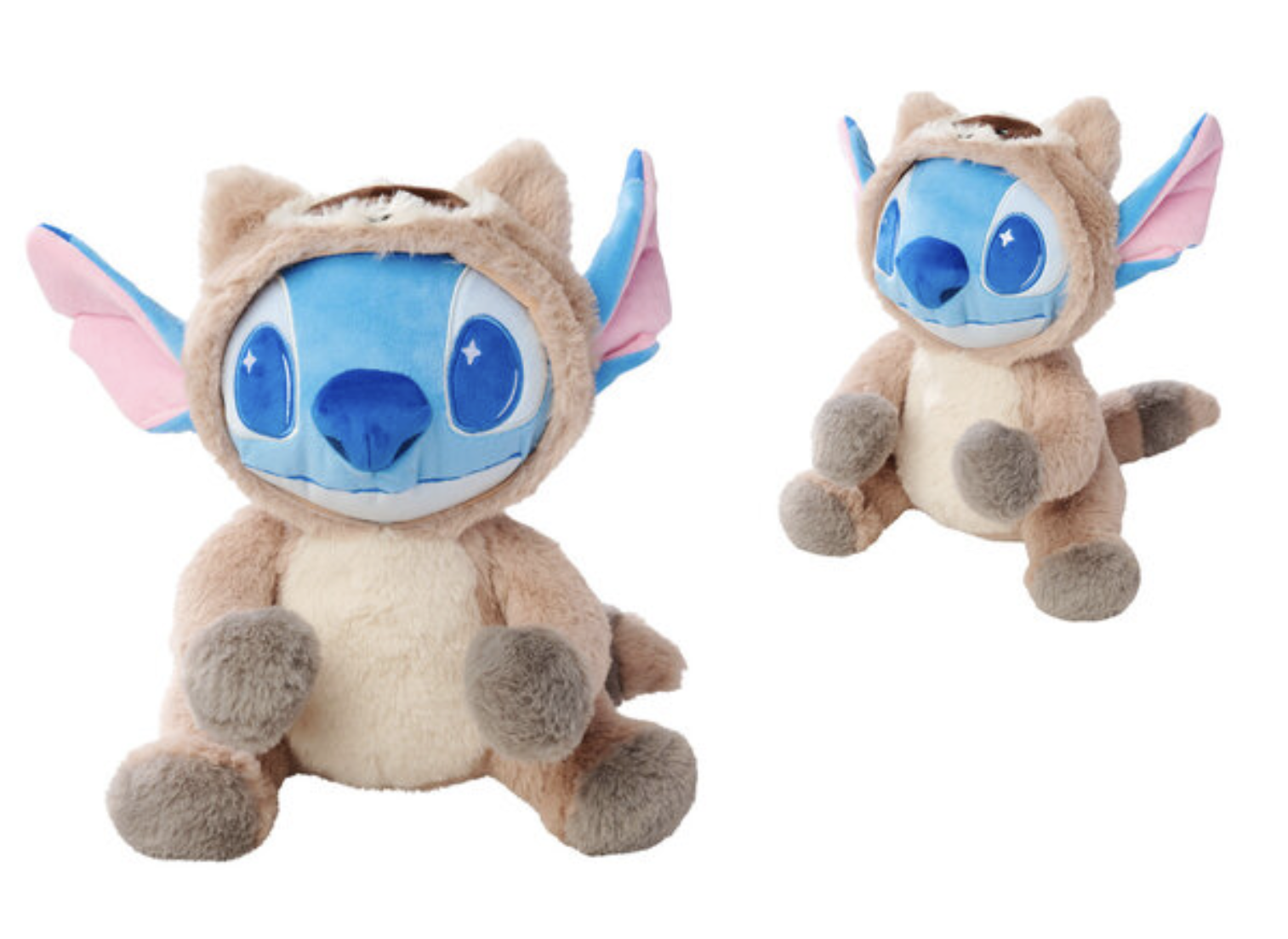 STITCH with Onesie Raccoon - Plush 25cm