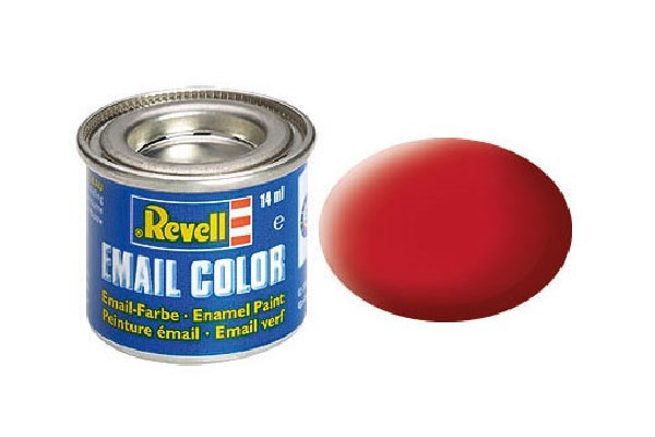 Enamel 14 ml. carmine red, mat