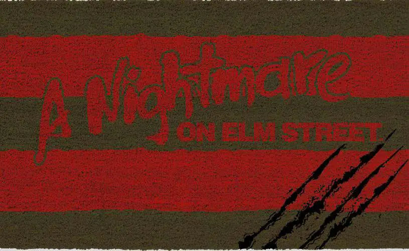 NIGHTMARE O/ELM STREET SCRATCHES DOORMAT