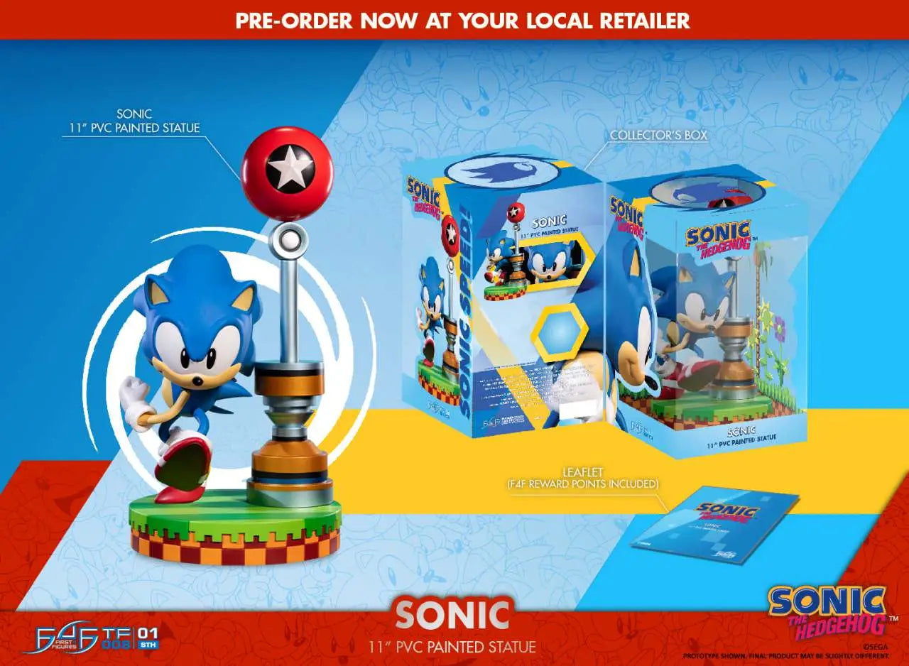 SONIC THE HEDGEHOG 11inch PVC FIGURE