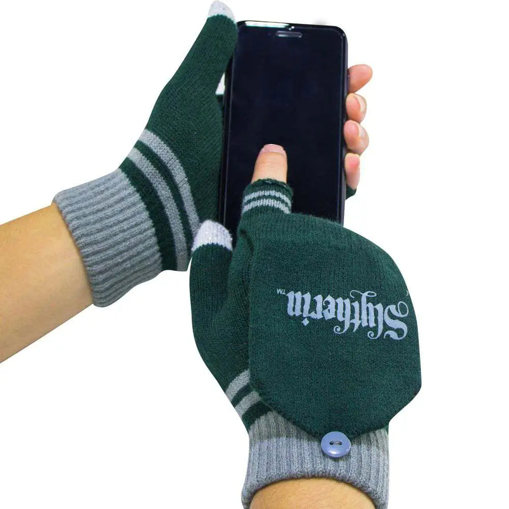 HP SLYTHERIN FINGERLESS GLOVES/MITTEN