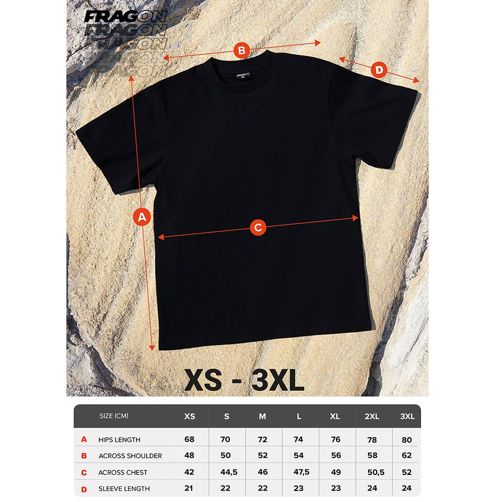 FragON basic T-shirt, black, XS