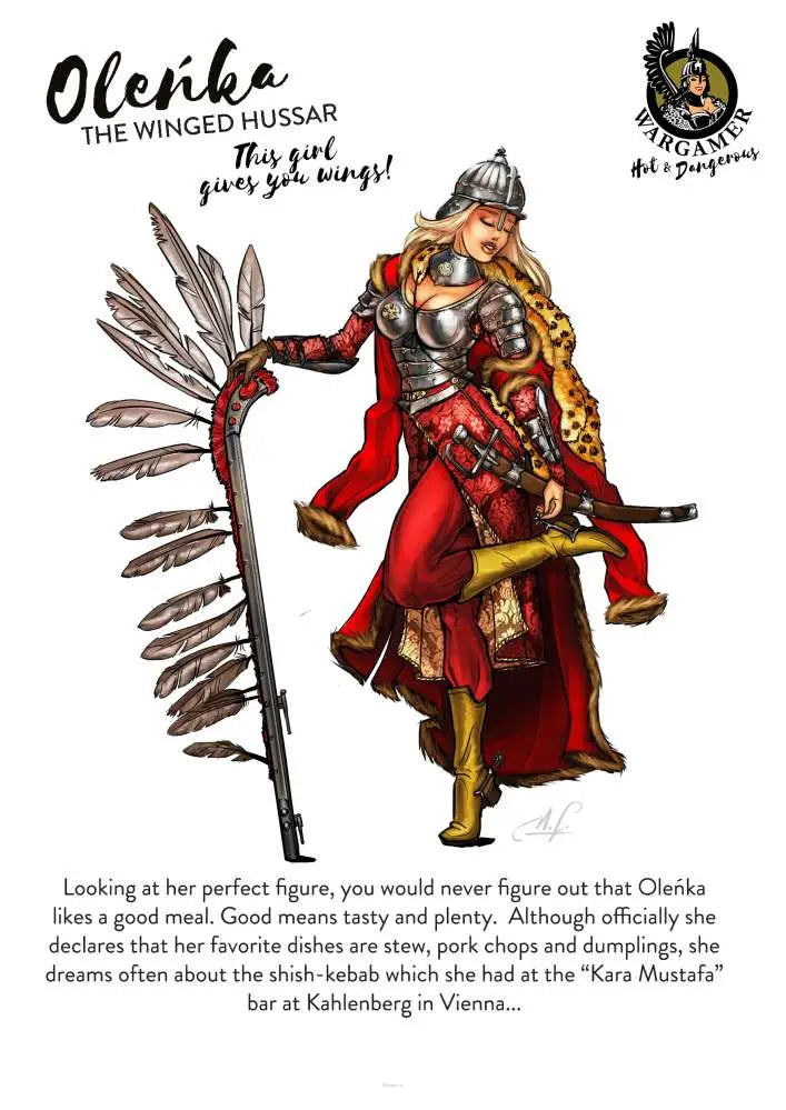 54 mm OLENKA THE WINGED HUSSAR