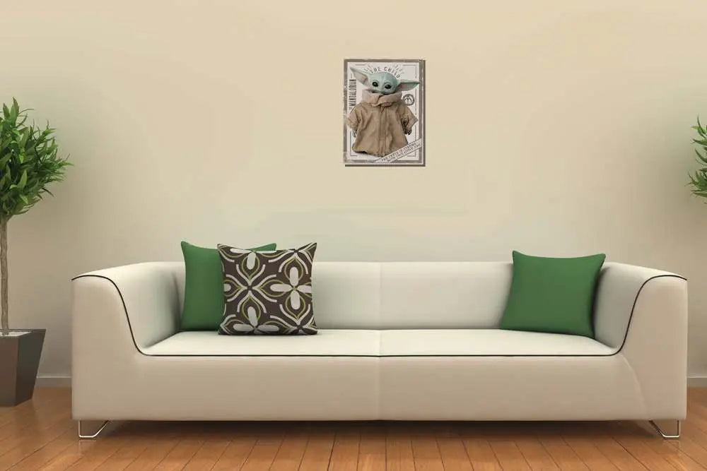SW THE MANDALORIAN CHILD CANVAS PRINT