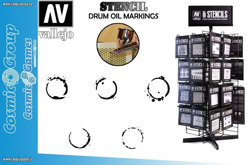 STENCIL STAFV002 DRUM OIL MARKINGS